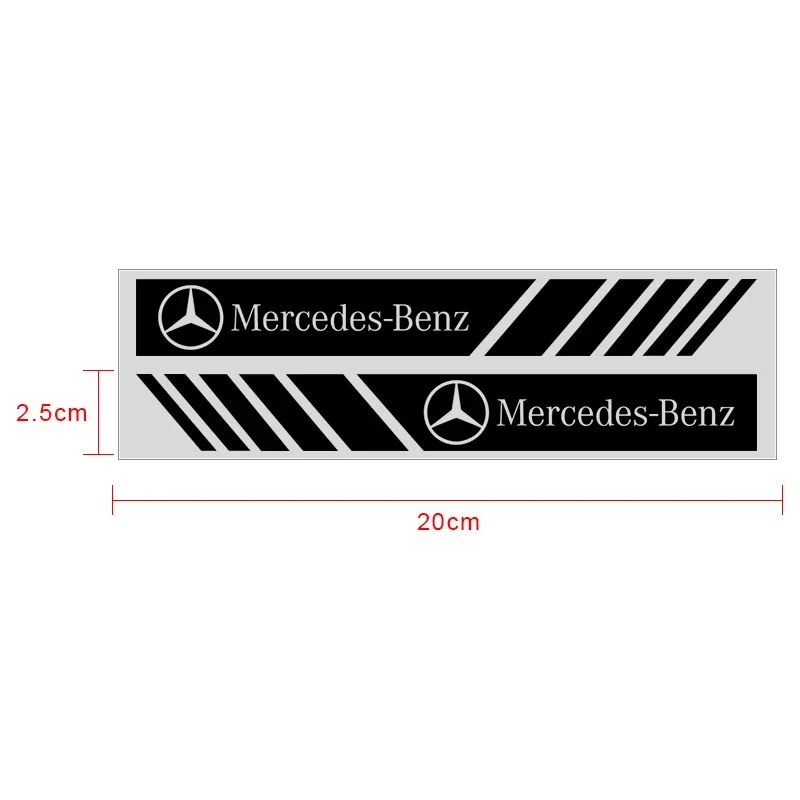 Car PVC Stripe Racing Strips Rear View Mirror Badge Stickers For Mercedes Benz W205 W177 W212 W213 W221 W220 W176 ML G63 E63 GT