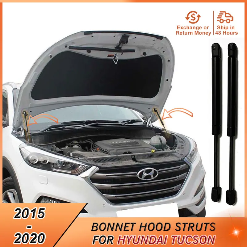 Barres de Support de levage de capot pour Hyundai Tucson, accessoires d\'amortisseur de capot à gaz, 2015 2020 2015 2016 2017 2018, 2019 – 2020