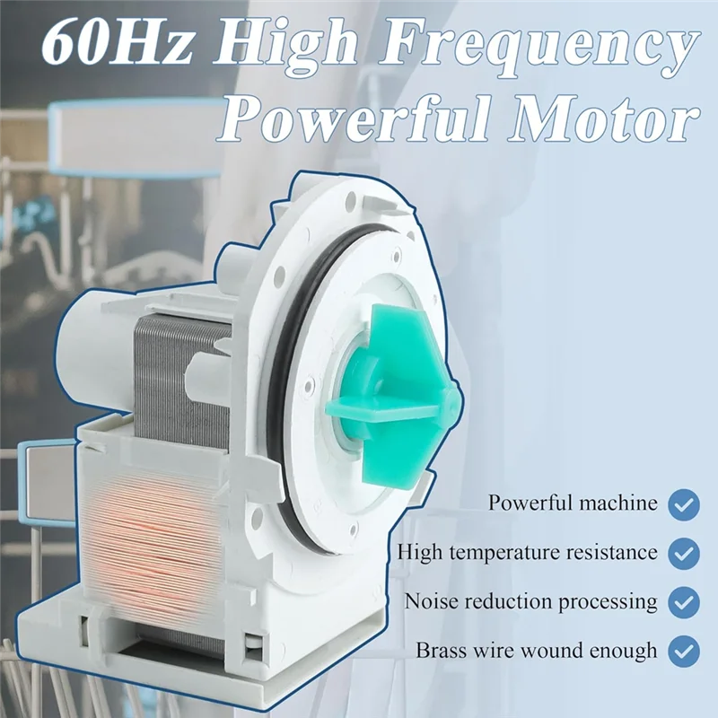 A50Q-A00126401 Dishwasher Drain Pump Motor Replaces AP5690431 A00126401 5304492415 Dishwasher Accessories