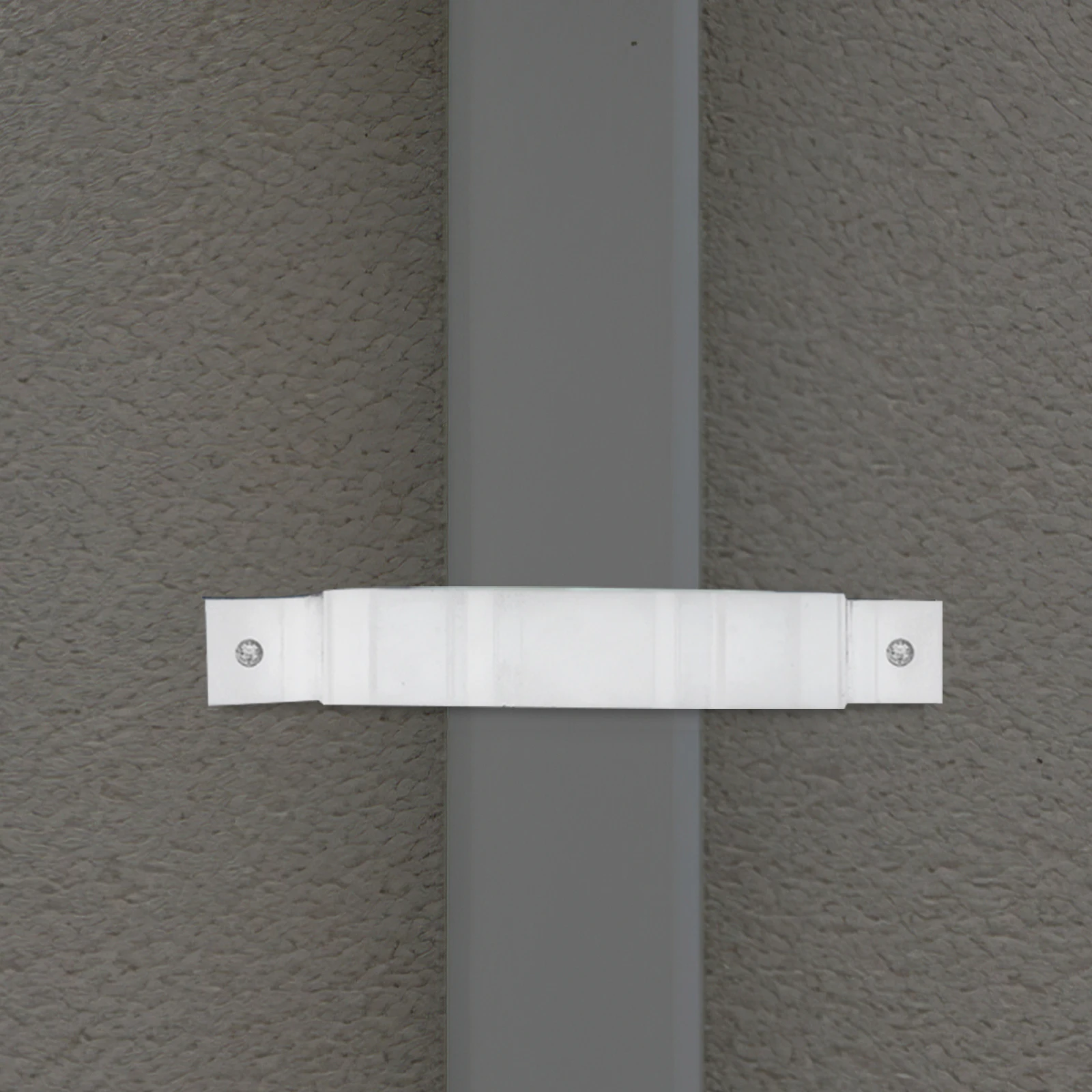 

1 set 100X80 White Aluminum Alloy Positioner Downspout Adapter Gutter Brackets Straps Extender Hidden Bracket Connector Drainage