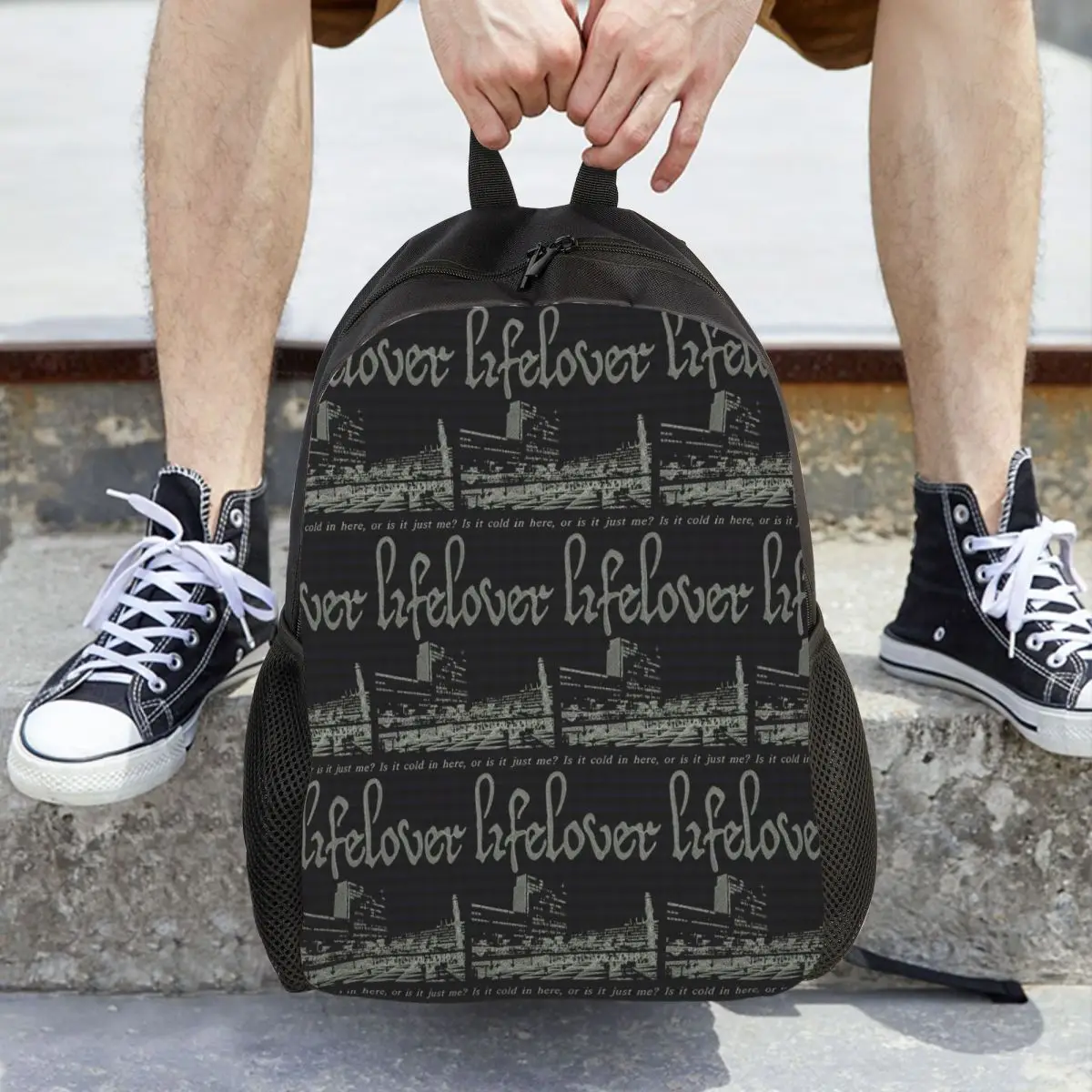 Lifelover Black Metal Band Depressive Rock Erotik Music Backpack Daypack Large Capacity BookBag School Bag Shoulder Bags