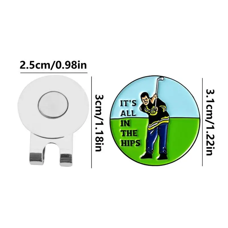 Dark Humor Hint Style Golf Caps Decor Clamp, Meme \