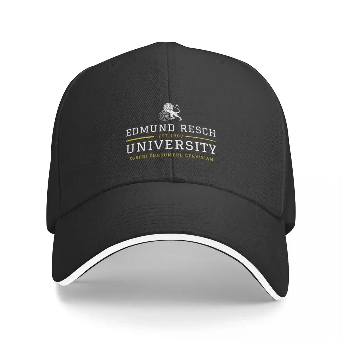 

RESCHS UNIVERSITY - white print Baseball Cap Designer Hat derby hat For Women Men's