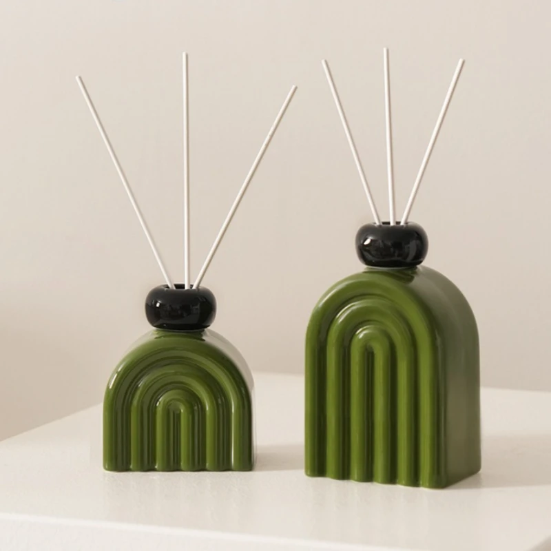 Creative Aromatherapy Ceramic Bottle Reed Diffuser Oil Holder Home Decor Scented Room Fragrance