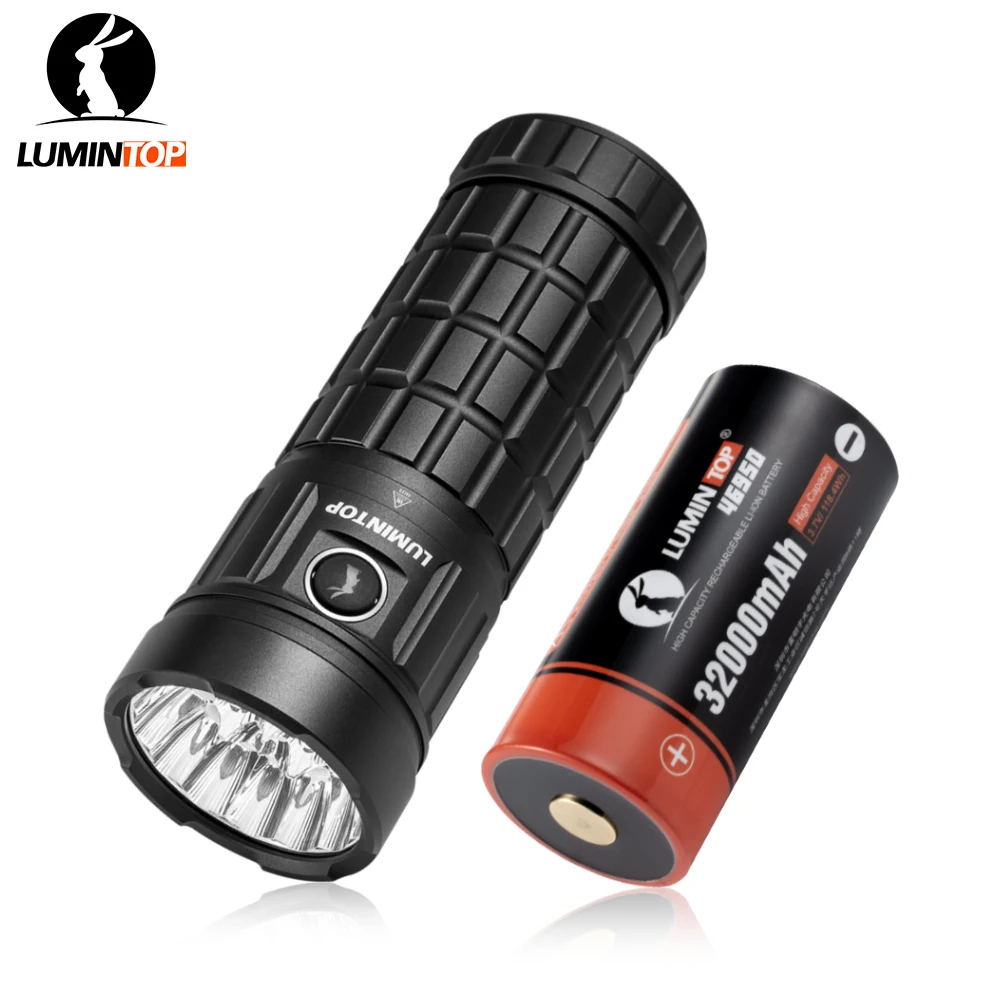 Lumintop GT18 USB TYPE C rechargeable flashlight support 1pcs 46950 battery 7000lumens 400 meters outdoor flashlight for camping