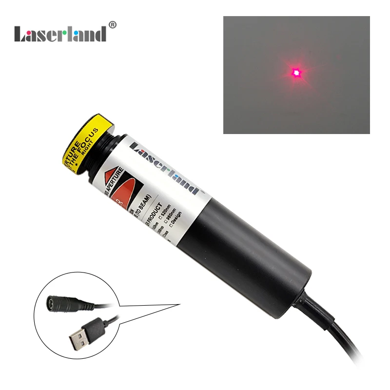 Red Laser Module Dot Focusable Locator 650nm 100mW 200mW for Woodworks Cutting Sawmill Alignment