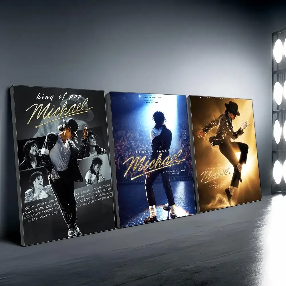 M-Michael Jackson Singer Painting Calligraphy Modern Canvas Wall Art for Bedroom & Living Room | Home Decor Gift