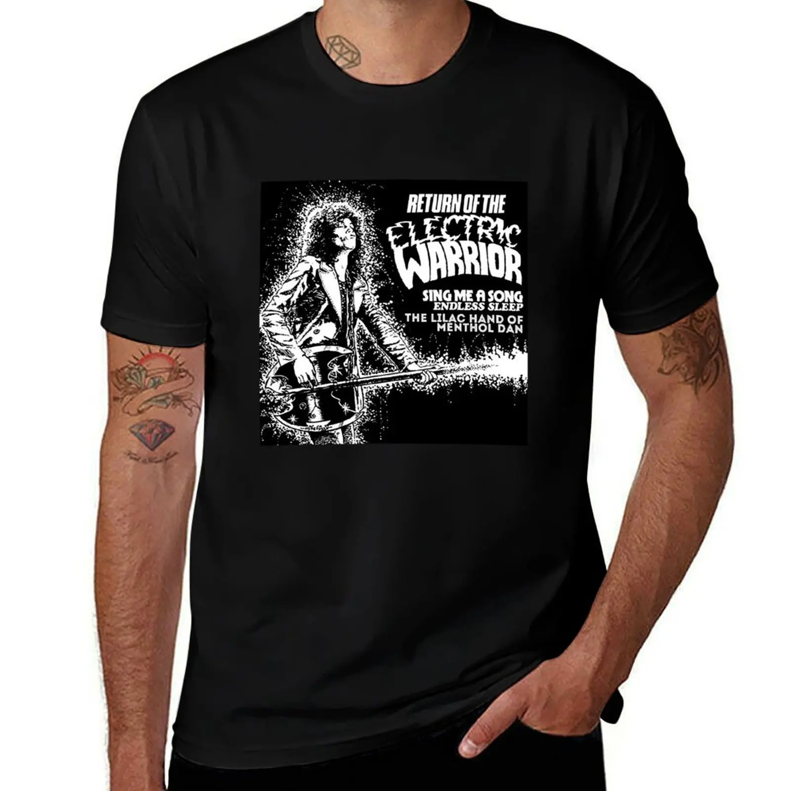 Marc Return Of The Electric Warrior Bolan , Rock Singer Marc s T-Shirt men t shirt cotton 100% T-Shirt