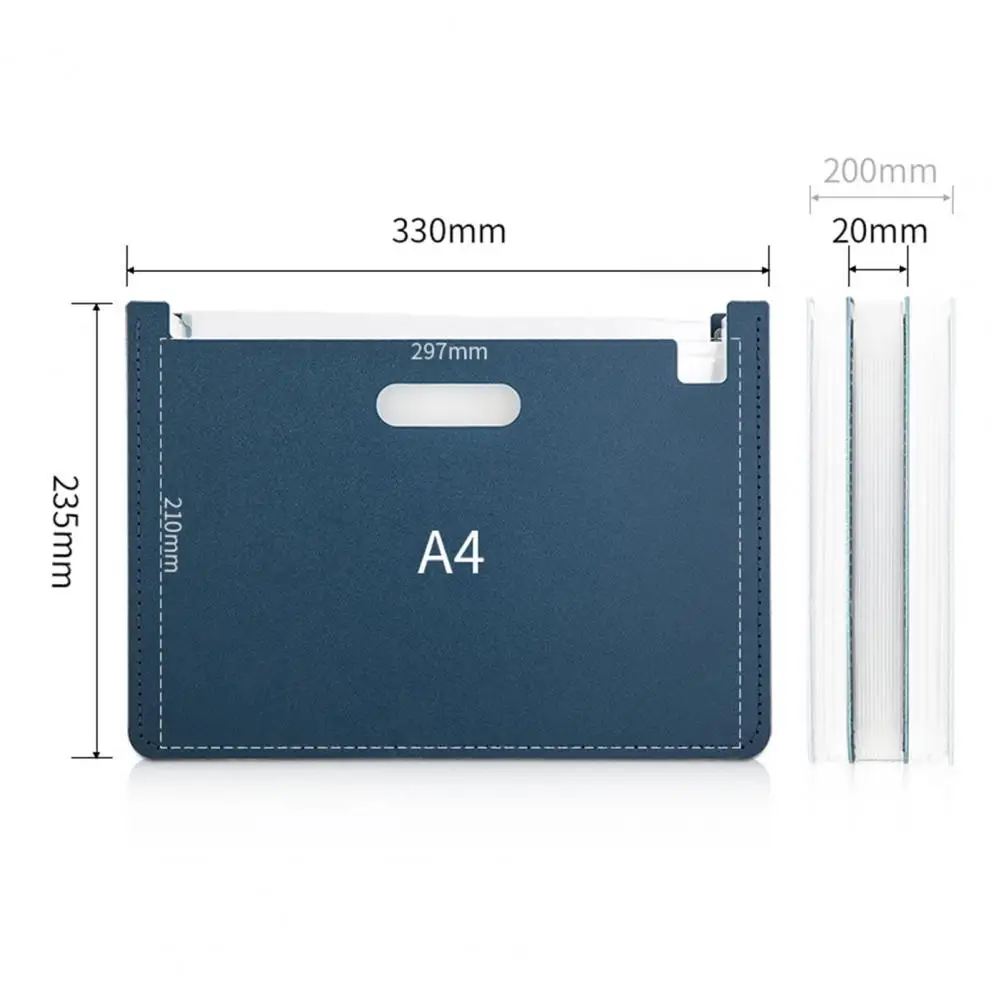 File Folder Reusable 13 Grids Files Sorting Thick A4 Examination Paper Document Accordion File Organizer School Supplies