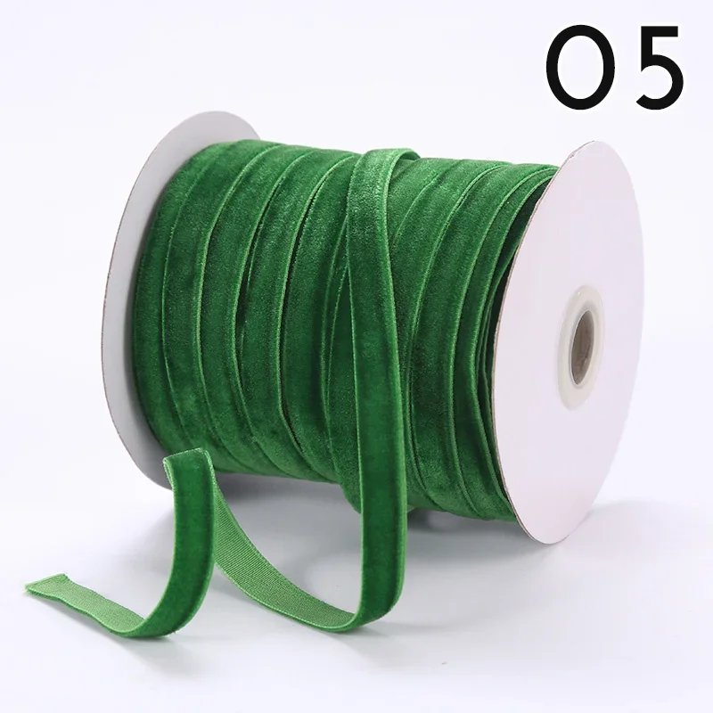 Бархатная лента 50 ярдов для заколок с бантиками для волос, подарочная упаковка, свадебный декор, поделки своими руками, сувениры для вечеринок, рождественские аксессуары на день Святого Валентина