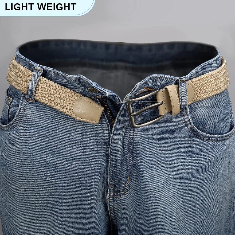 Männer Casual Woven Elastische Gürtel Für Outdoor Klettern Leinwand Hosen Gürtel Hohe Qualität Trend Mann Gepaart Mit Jeans Gürtel – Detail 12