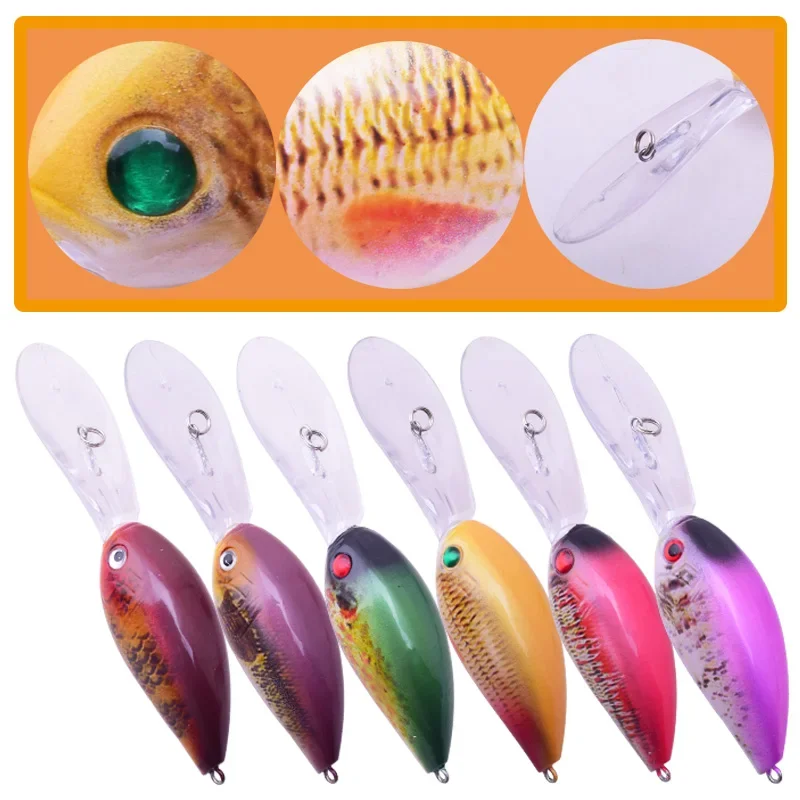 1 Pz 11.5 cm 18.5g Richiamo di Pesca Lingua Lunga Minnow Galleggiante Bass Suono Wobblers Artificiale Esca Dura Crankbaits Minnow WD-507