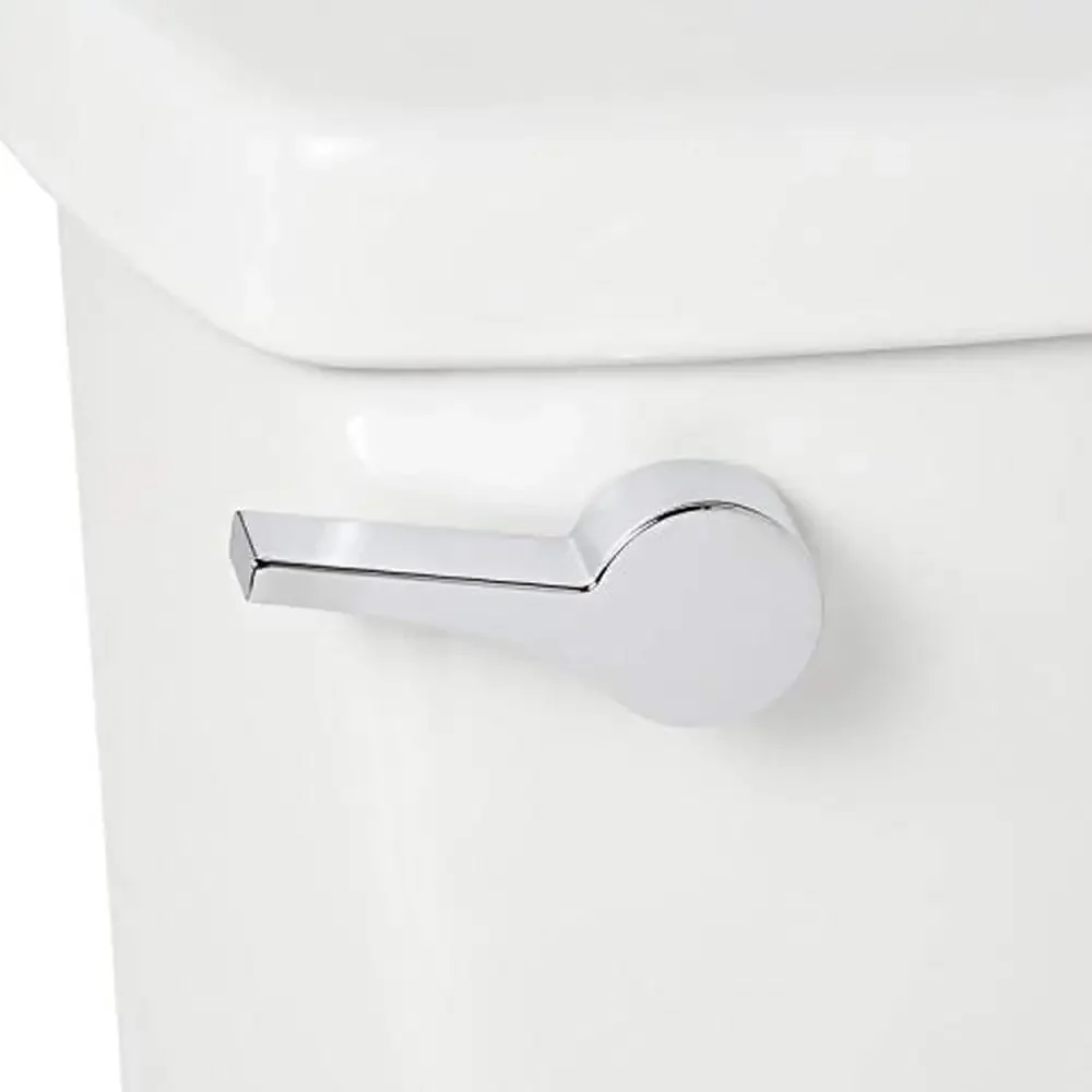 Two-Piece Elongated Toilet 1.28 GPF Floor Mounted Comfort Seat Vitreous China White