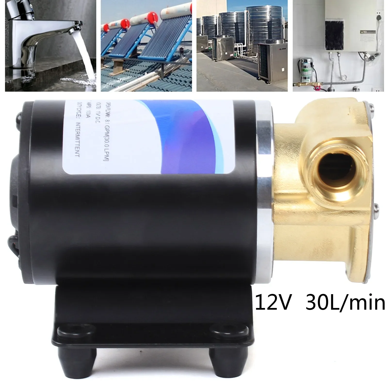 for 12V 20 PSI Washdown Deck Wash Pump KIT for Caravan Rv Boat Marine Stainless