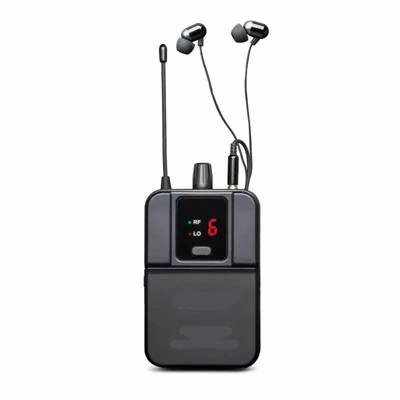 AsperX Wireless Mic In Ear Monitor System UHF Stereo Microphone IEM System Stage Monitoring Single Dual Tow Channel