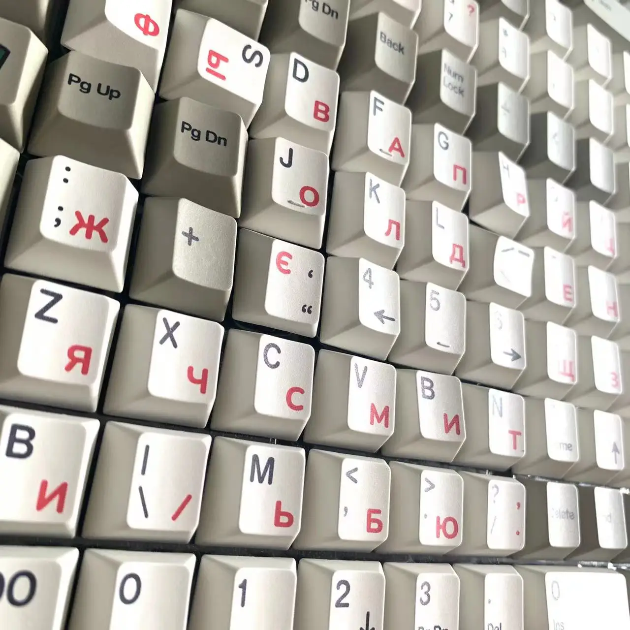 140 Key/Set Russian Grey White Keycaps PBT Dye Subbed Keycap GMK Originative Mechanical Keyboard KeyCaps Cherry Profile