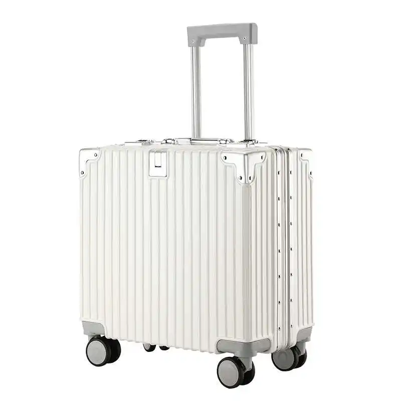 

18-inch Lightweight Mini Carry-On Suitcase 20-inch Combination Lock Suitcase Trolley Luggage Aluminum Frame