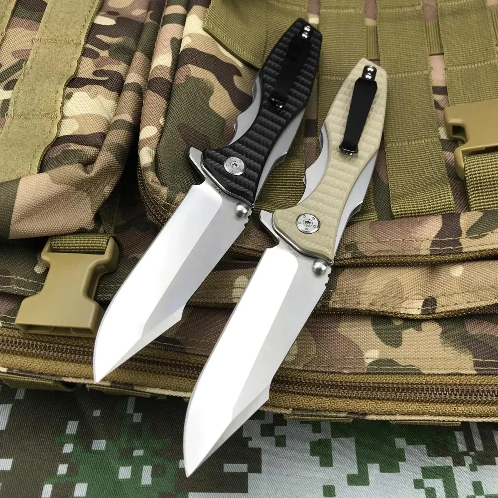 0393 베어링 포켓 접이식 나이프 G10 핸들 캠핑 EDC 도구 나이프 전술 나이프 사냥 나이프 야외 하이킹 생존 나이프