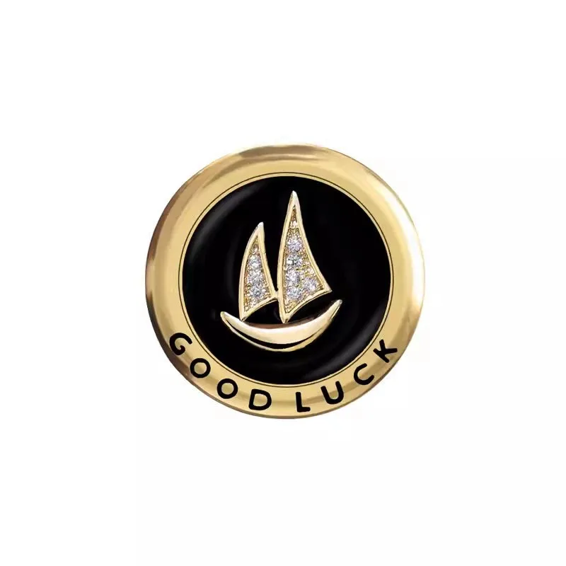 Enamel Sailboat Brooches For Women 3-color Beauty Steam Boat Party Casual Office Brooch Pins Gifts