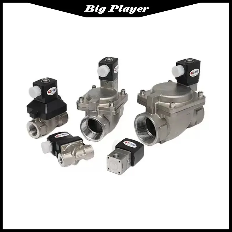 

316 Stainless Steel Pilot Operated Solenoid Valve with Manual Switch Stainless Steel Diaphragm Solenoid Valve