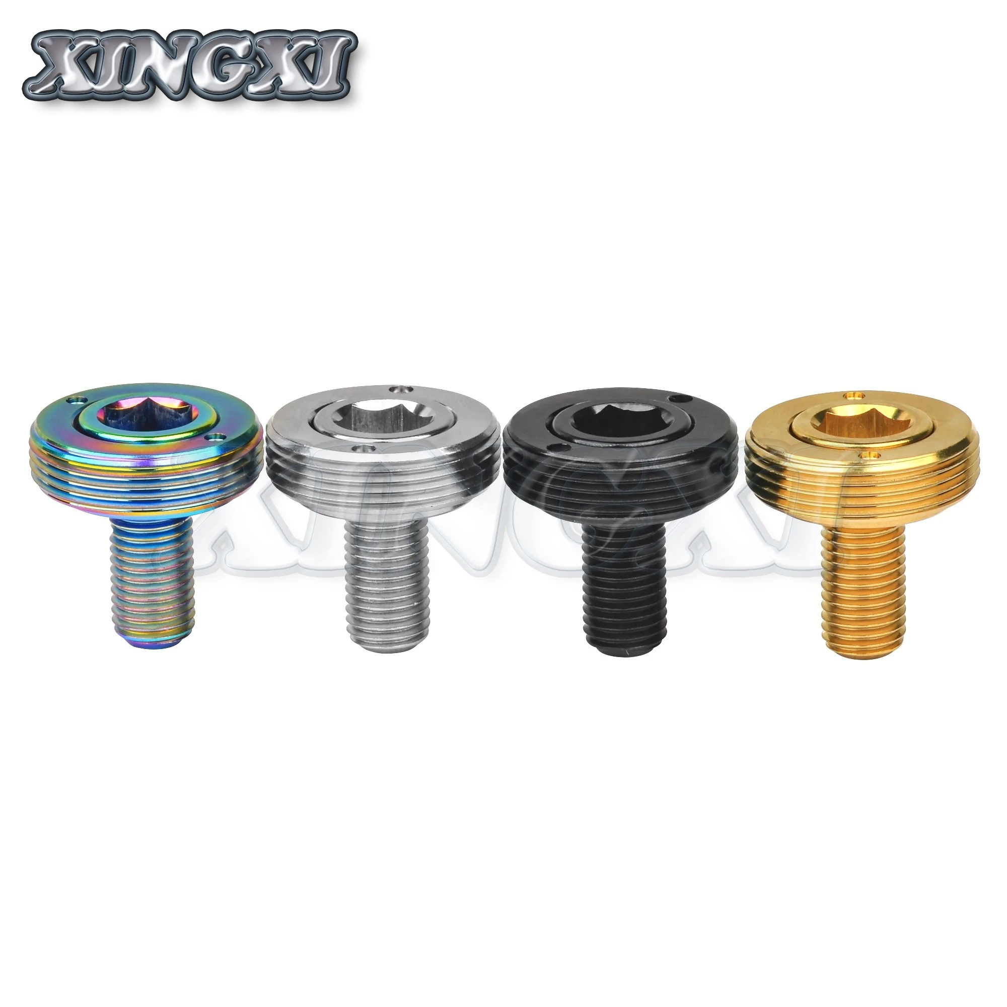 Xingxi M8x15mm Pitch1.0mm Mountain Bike Center Axle Bolts Waterproof Crank Fixing Screws for Bicycle Accessorie