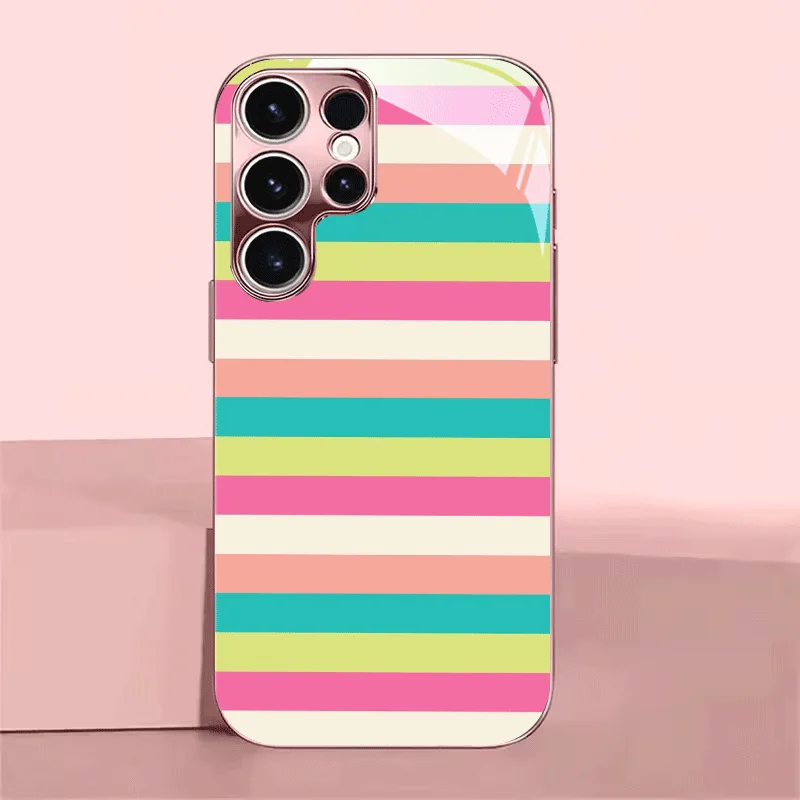 

Opulent Bright Colorful Glass phone case mobile phones fashion phone cases for Samsung Galaxy S26 S25 S24 S23 S22 FE,Ultra,Plus