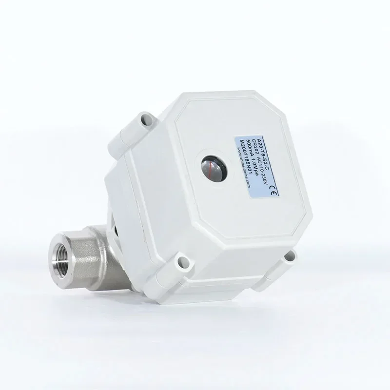 2 Way DN10 3/8 DN15 1/2 Electric Motorized ball Valve Stainless Steel 0-10V 4-20mA Proportional Flow Control Valve