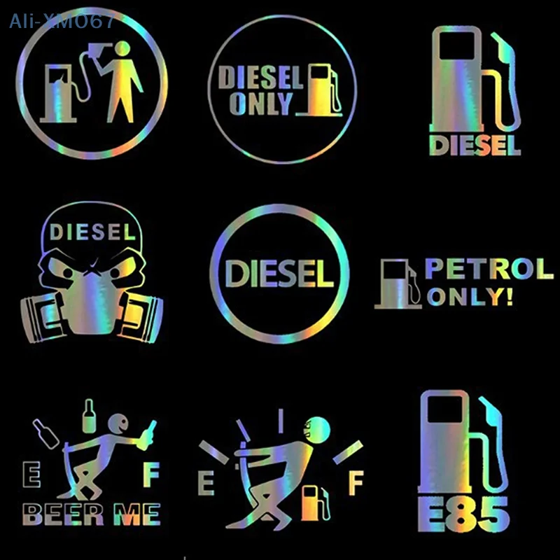 Funny Car Sticker Vinyl DIESEL ONLY Fuel Decals 3D Stickers Styling Creative