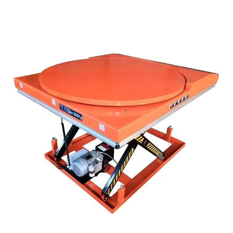 

Customized Double Deck Rotary AC Power Scissor Lift Table Lifting Platform With CE 1-10 Ton Load Capacity Control Panel & Remote
