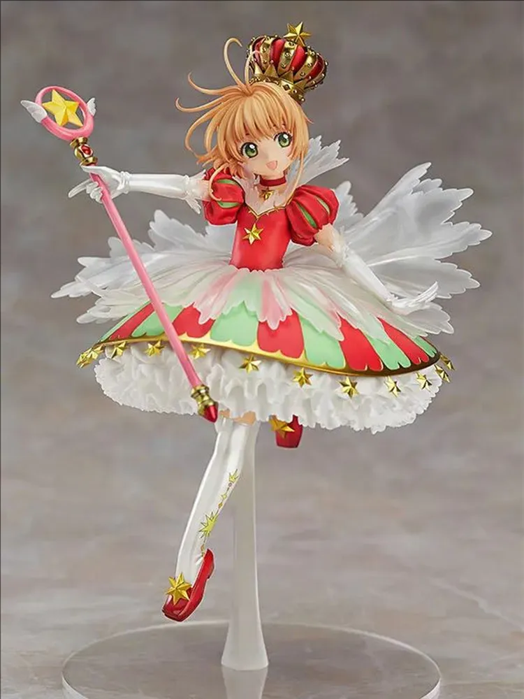 26CM Anim Card Captor Sakura Kinomoto Sakura 15th Anniversary Cosplay Figure Model Decoration Collection Ornament Toys Gift doll