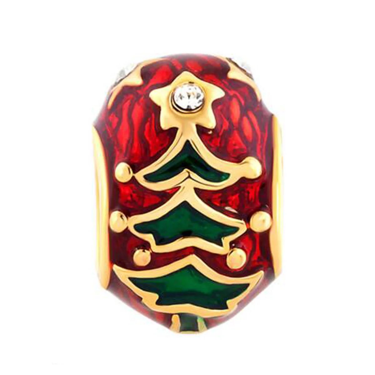 New Christmas Tree Cross Bird Easter Egg Charm Beads Fit Pandora Charm Bracelet Female Genuine DIY Jewelry Making