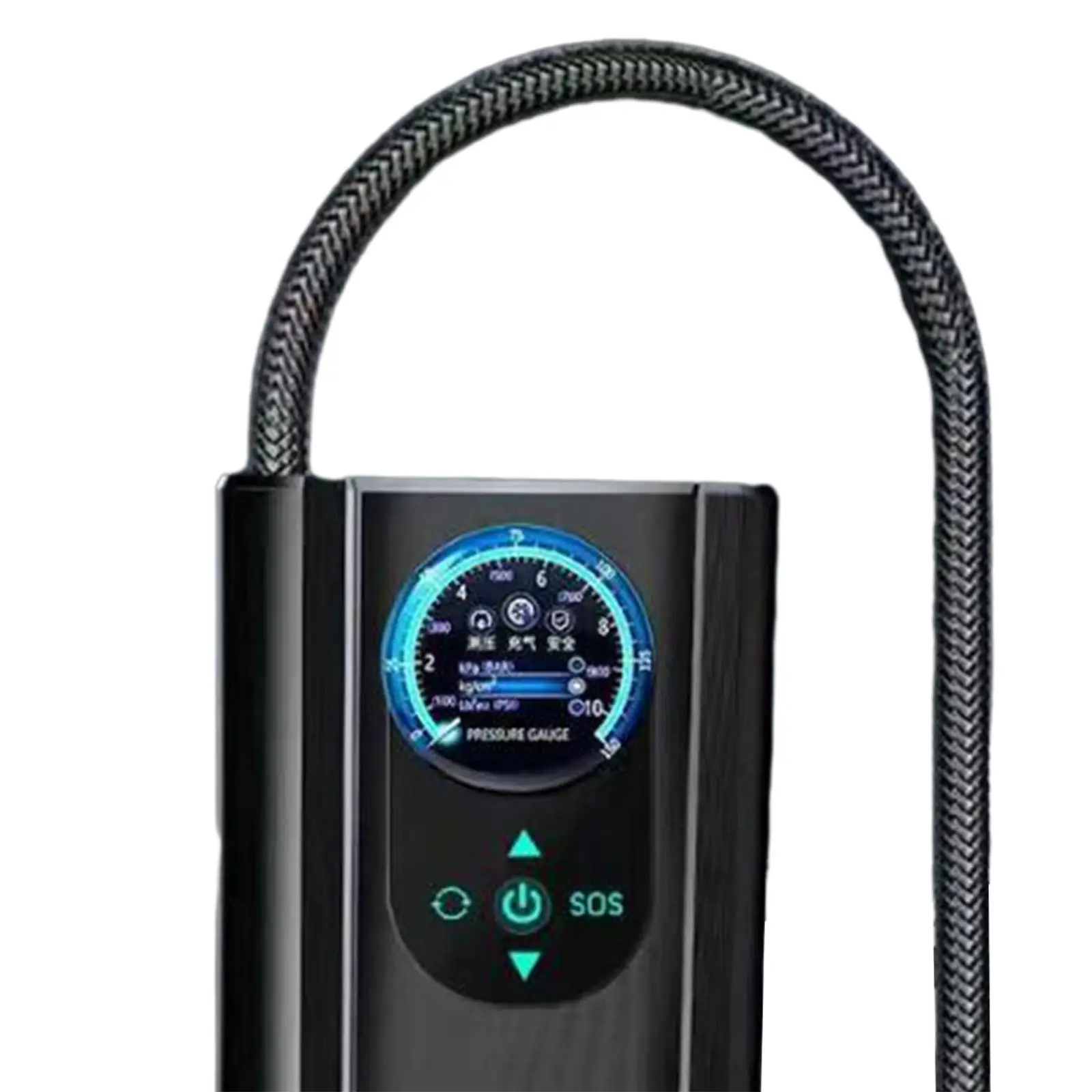 Compresor de aire portátil para coche, accesorios con manómetro, Mini bomba rápida para bicicleta