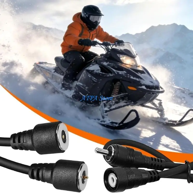 U13C Motorcycle Helmets Heating Cable Fast Warming Up In 60 Seconds For Winter Riding