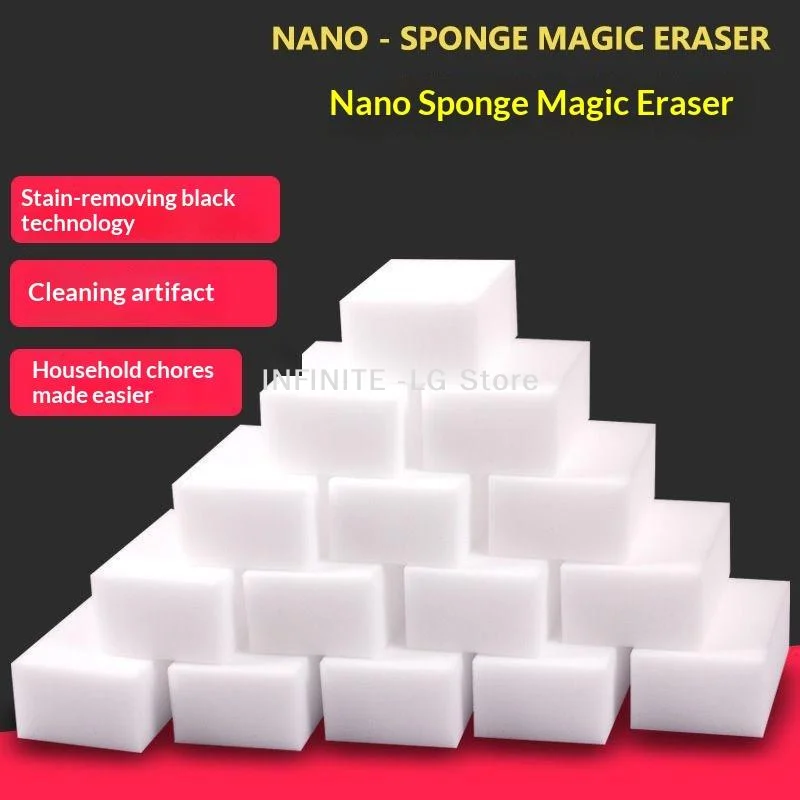 10PCS All-Purpose Magic Sponge Erasers - Powerful Cleaning For Kitchen, Bathroom, And Car InteriorINFINITE -LG