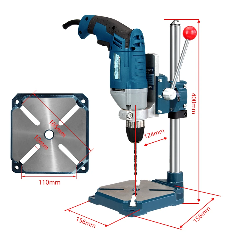 AOBEN 1PC Electric Drill Stand Precision Power Rotary Tools Bench Drill Accessories Multifunction Fixed Bracket Base Power Tools