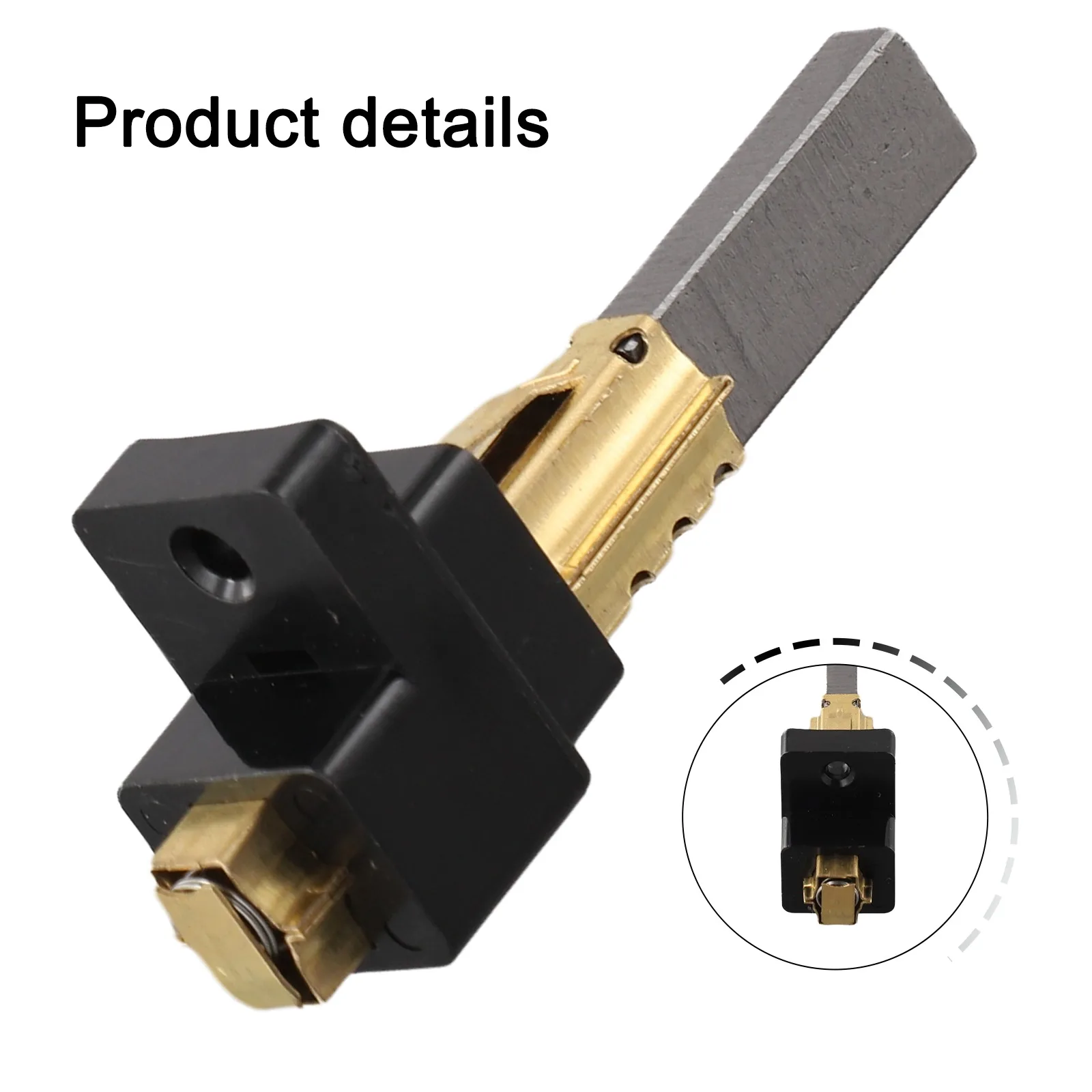 Home Cleaning Tools 6.5X11X32mm Carbon Brush Replacement Easy Installation Brush Wear Resistant Construction 6.5X11X32mm Size