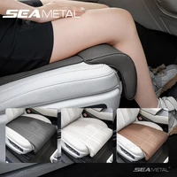 SEAMETAL Cojín para asiento de automóvil con soporte para piernas Funda protectora universal para asiento de automóvil con extensión Acolchado para reposapiés para aliviar la fatiga