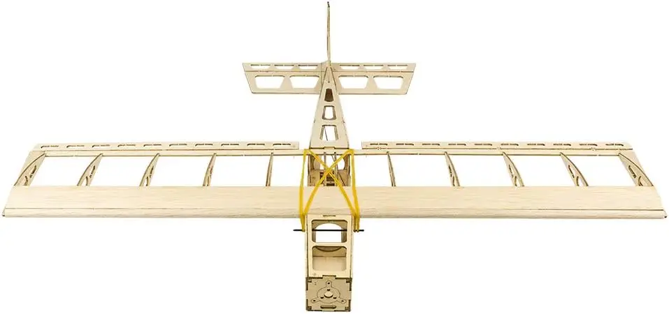 Balsa Wood Airplane R03 STICK-06 Model Aircraft, 580mm Wingspan Laser Cut Unassembled Flying Model Aircraft to Build, DIY RC Air