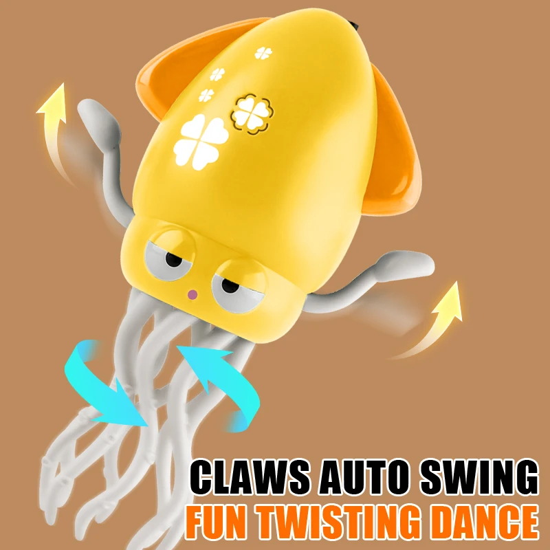 Magic Dancing Octopus Kids Toy Electric Dancing Squid Jellyfish Auto Sensor Novelty Toy
