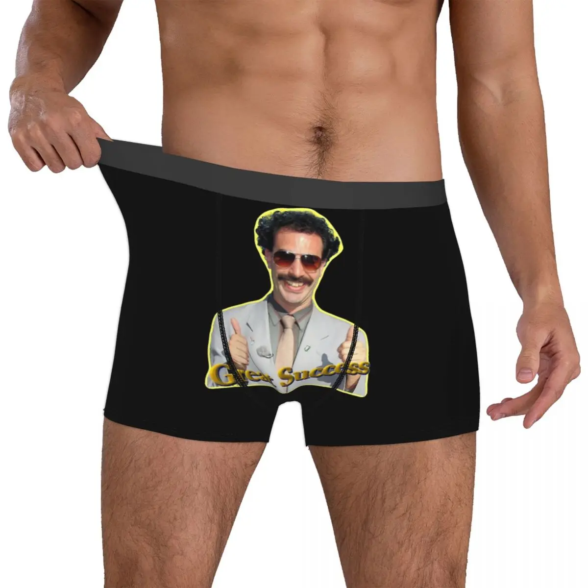 Man Borat Great Success Boxer Briefs Shorts Panties Soft Underwear Funny Movie Homme Humor S-XXL Underpants