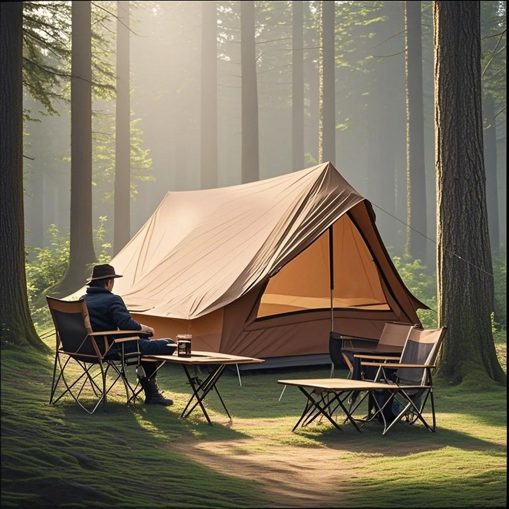 

Cabin Tent 3 Season Waterproof Camping Tent with Big Windows, Outdoor Shelter for Family Camping, Backyard & Outdoor Parties