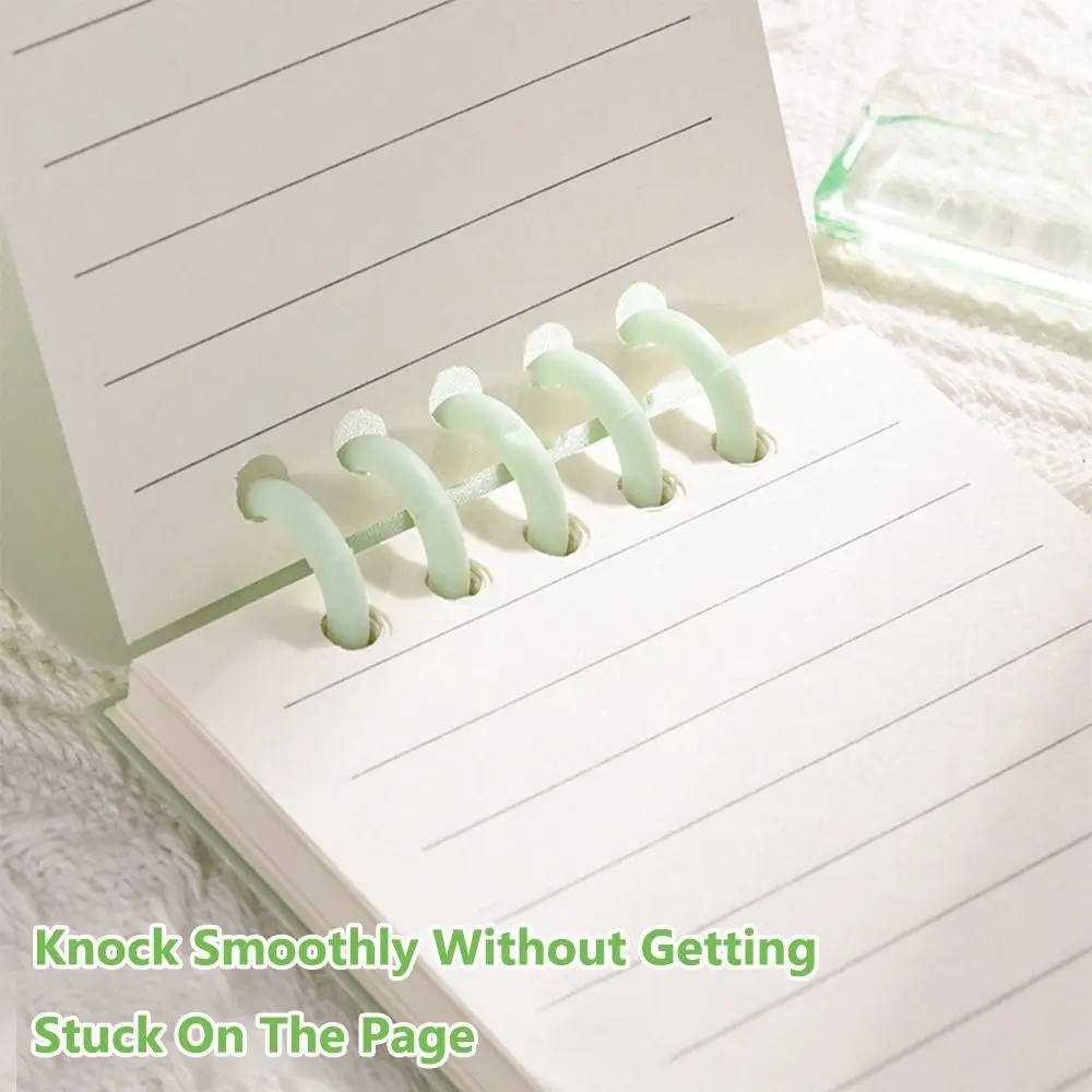 High Quality A7 Pocket Notebook Loose-leaf 80Sheets Mini Notebook Square Horizontal Line Inner Page Notepad School Office