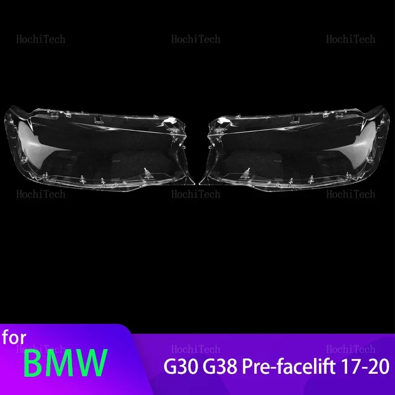 Transparent Housing Front Headlights Lens Shell Glass Lampcover Head Lights Cover for 5 Series G30 G38 Pre-facelift 2017-2020