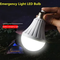 Bombilla LED de emergencia inteligente, luz recargable de 220V para EL hogar, pasillo, garaje, lámparas de emergencia, E27, 5W, 7W, 9W, 12W