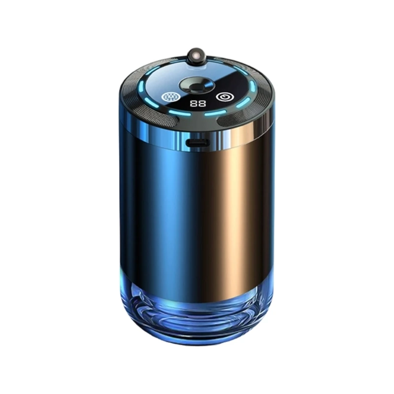 Rechargeable Car Interior Scent Diffuser with Metal Housing, 5 Output Levels and Lighted Cabin Accent for Daily Sedan SUV