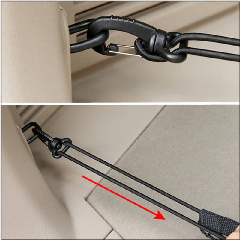 رائجة البيع 4 هوك سيارة حمولة حقيبة السيارة صافي الأمتعة شبكة ل جاكوار XF XFL XE XJ XJL F-Pace F Pace fpace X761 XJ6 XKR XK8 X320 X308 #4