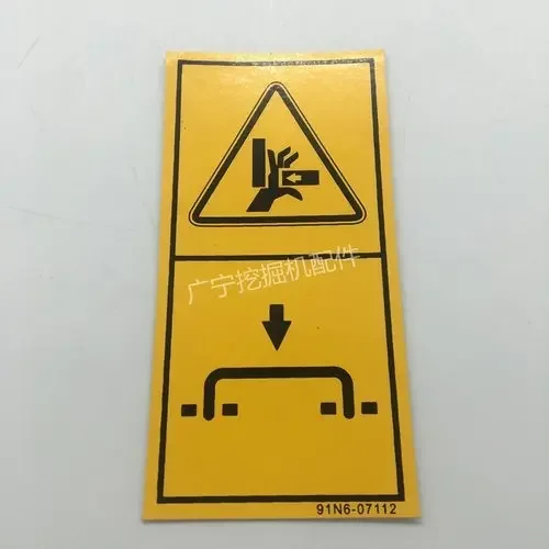 228-2781 520-4810 Sticker Excavator Accessories for Komatsu PC Hitachi Kobelco Modern Kubota Small Warning Label Warning Label