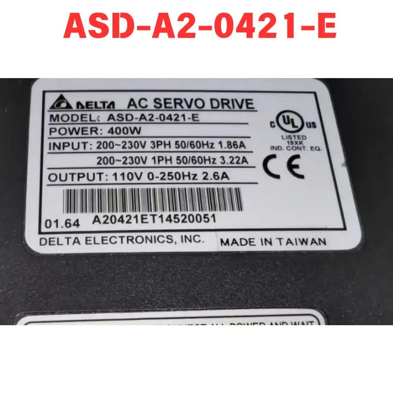 

Used ASD-A2-0421-E Servo driver Functional test OK Fast delivery