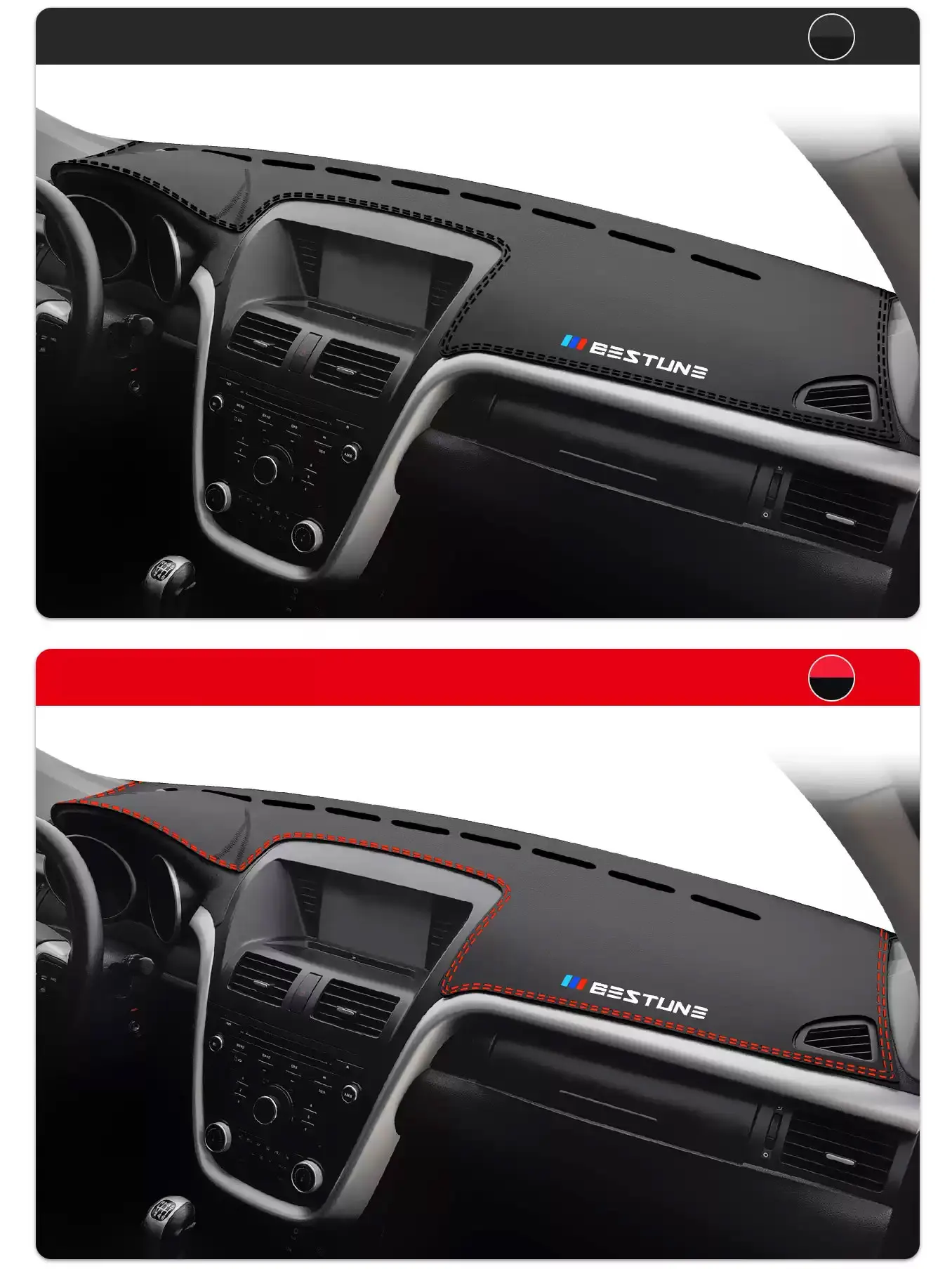 Custom Fit Car Dashboard Mat For FAW Besturn X80 2013-2018 Heat Insulation Sunshade Protector Center Console Pad Anti-Skid