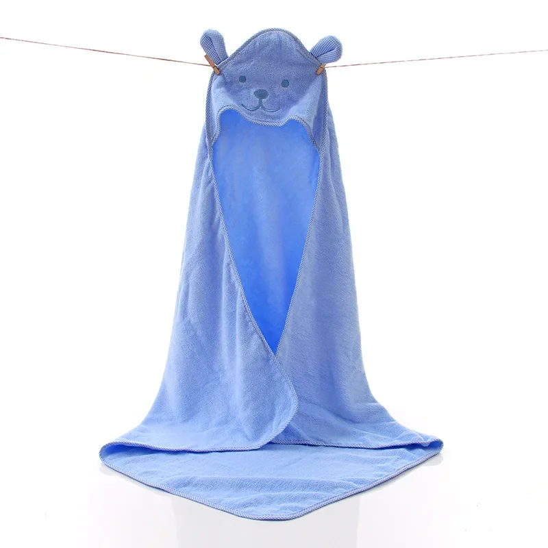 Hot Cute 100% Cotton Cartoon Kids Hooded Towel Baby Bath Towel Poncho Thick Newborn Babies Blanket